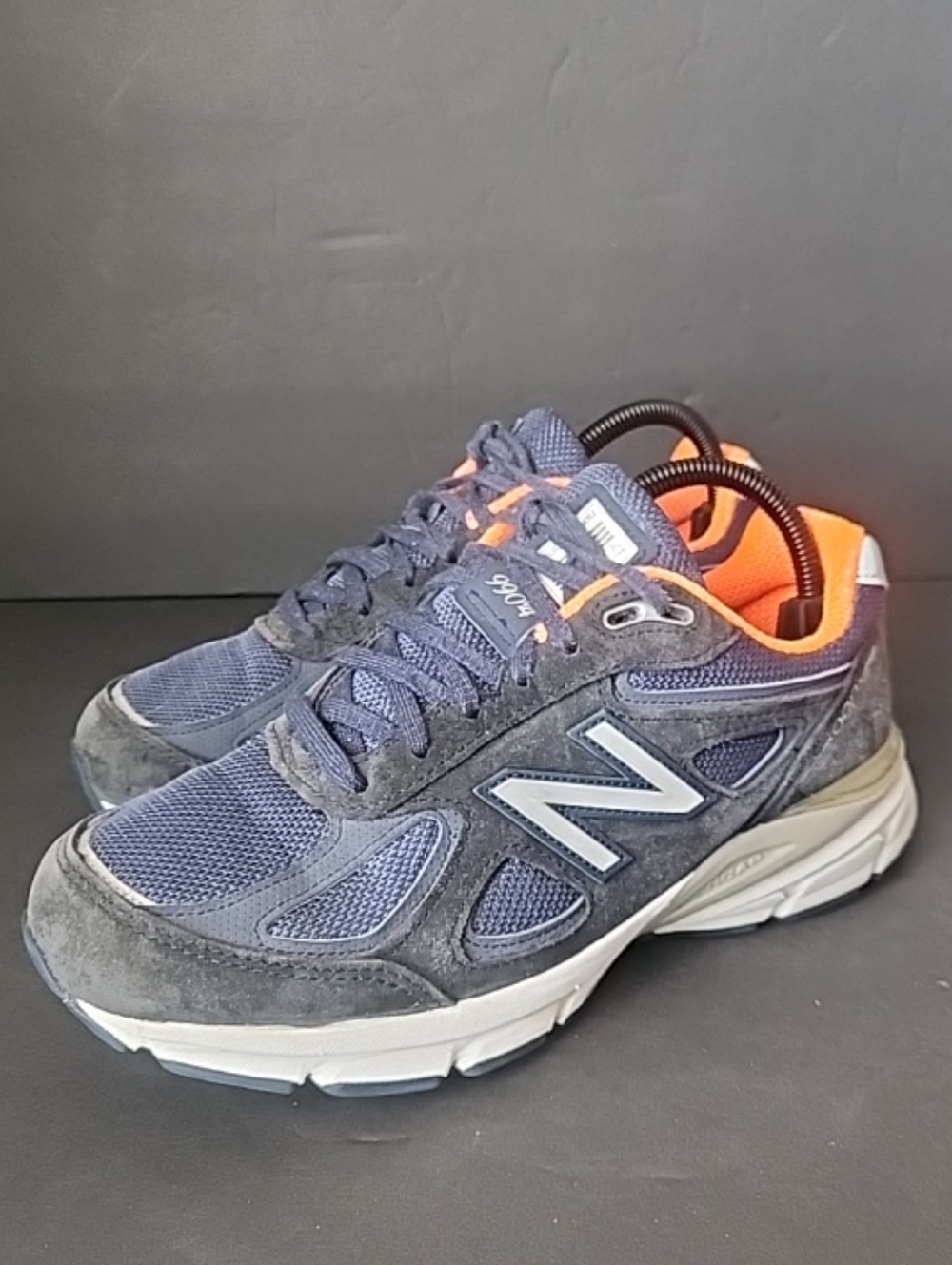 New Balance 990v4 Running Shoes Blue Orange W990NV4 Made in USA Womens Size 8